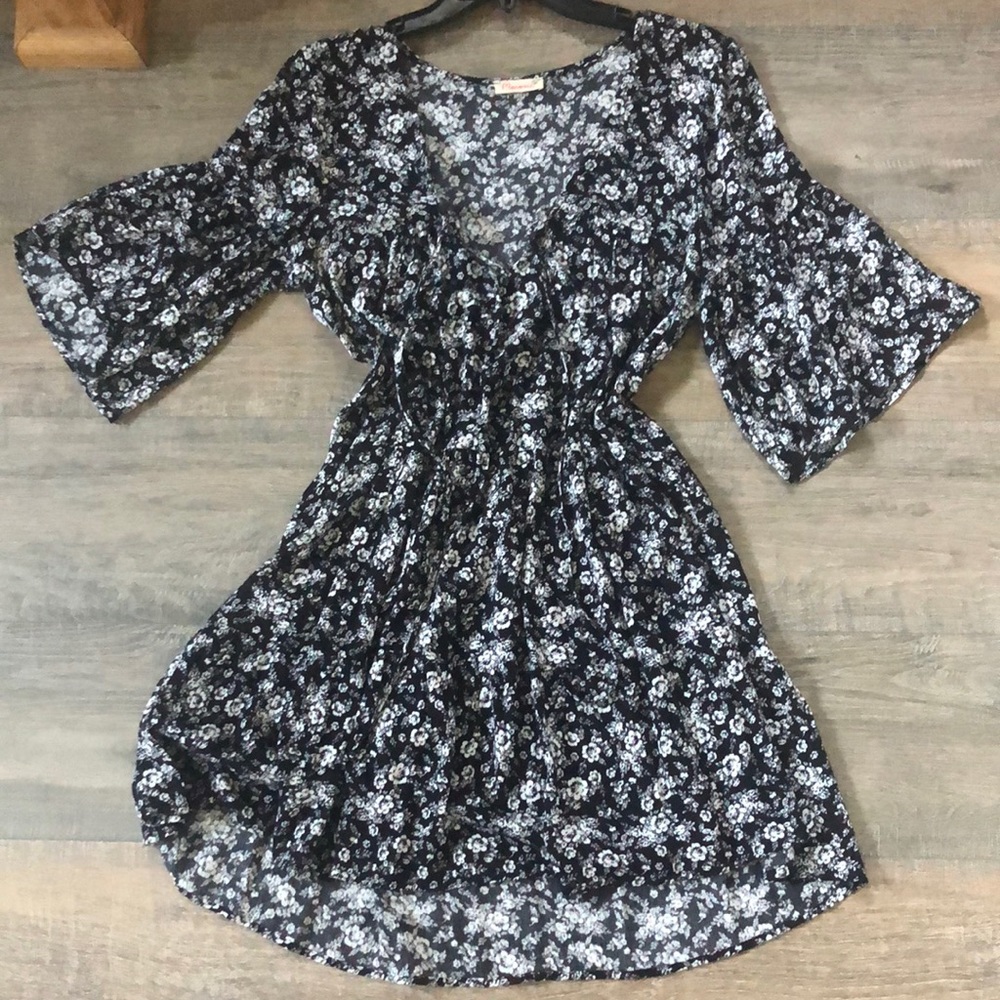 Little black boho dress